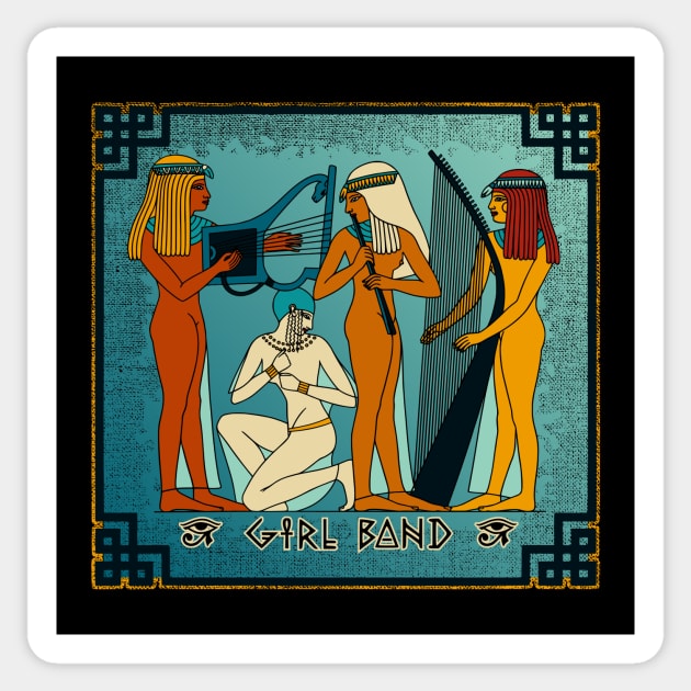 Girl Band Egyptian theme Sticker by ZoeysGarage